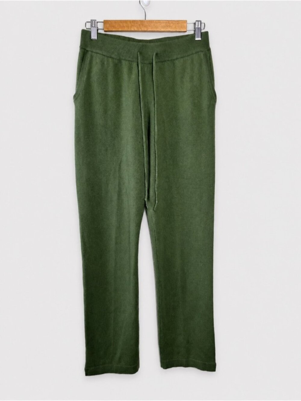 Gentle Herd 100% Wool Straight Leg Pants Size Large Green Super Soft